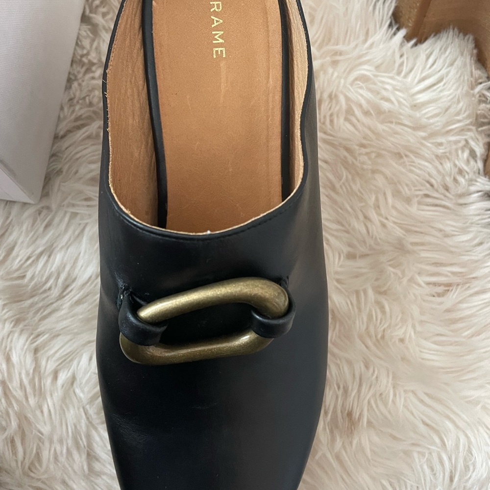 Frame leather Clogs - Picture 4 of 5